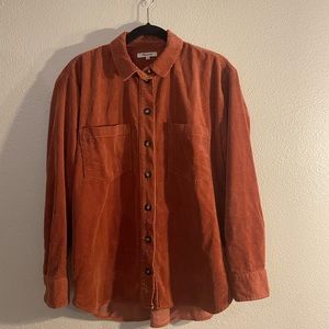 Pink Madewell Corduroy Shacket